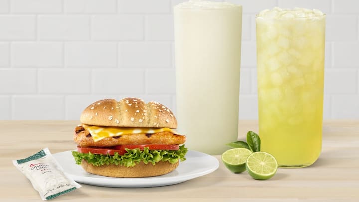 Chick-fil-A Grilled Spicy Deluxe and Key Lime Seasonal Beverages