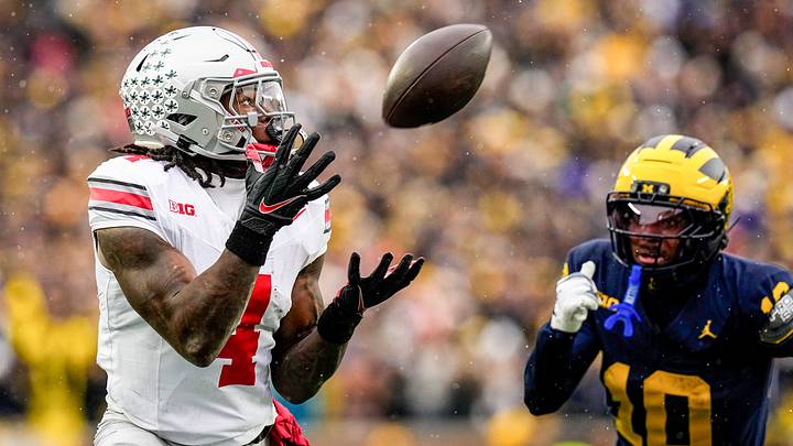 Ohio State wide receiver Jeremiah Smith was identified in Sports Illustrated’s survey as one of college football’s highest-paid players this season. Most estimates put his total compensation north of $5 million. Ohio State wide receiver Jeremiah Smith was identified in Sports Illustrated’s survey as one of college football’s highest-paid players this season. Most estimates put his total compensation north of $5 million.