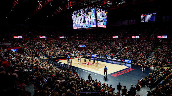 The #1 Nebraska volleyball team pitched a shutout during the team's Black Out match against Penn State.