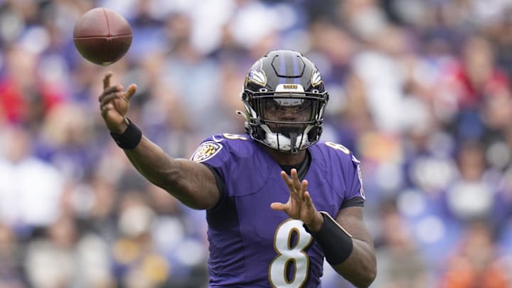 Baltimore Ravens quarterback Lamar Jackson has four of his top offensive playmakers out for Monday Night Football tonight.