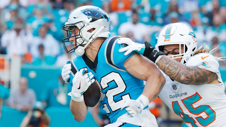 Christian McCaffrey tiene 5 temporadas en la NFL con los Panthers 