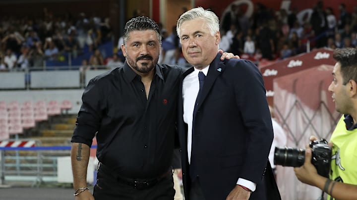 Gattuso e Ancelotti