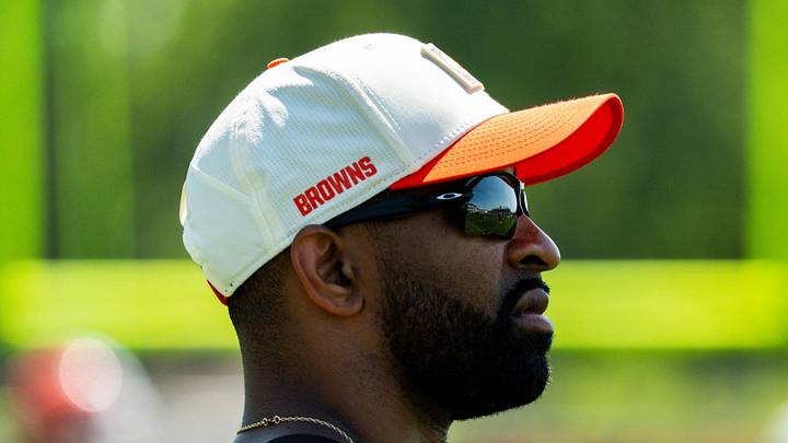 Cleveland Browns general manager Andrew Berry takes in the second day of training camp, July 30, 2026, in Berea, Ohio. Cleveland Browns general manager Andrew Berry takes in the second day of training camp, July 30, 2026, in Berea, Ohio.