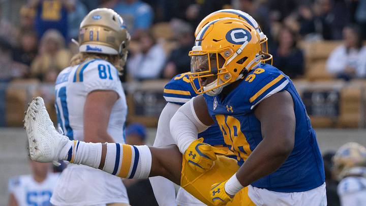 Cal defensive end Nate Burrell Cal defensive end Nate Burrell