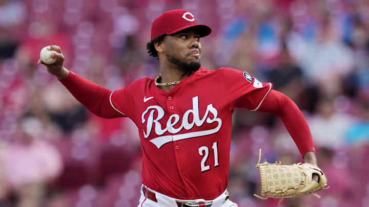 Cincinnati Reds pitcher Hunter Greene Cincinnati Reds pitcher Hunter Greene
