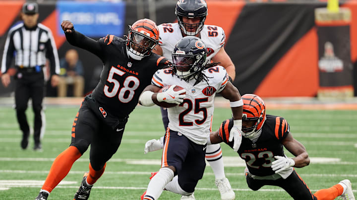 Kyle Monangai's power running and the running of D'Andre Swift to the outside could find friendly pathways against the Giants.