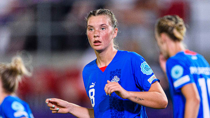Karolina Lea Vilhjalmsdottir, hier im Trikot der isländischen Nationalmannschaft