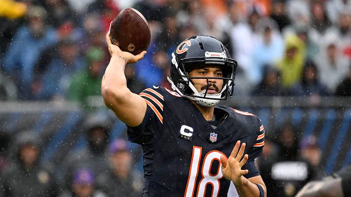Sep 20, 2026; Chicago, Illinois, USA;  Chicago Bears quarterback Caleb Williams (18) Mandatory Credit: Matt Marton-Imagn Images