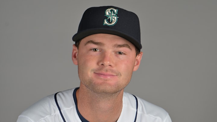 Seattle Mariners pitcher Kade Anderson (13) during spring training photo day in Peoria, AZ. Seattle Mariners pitcher Kade Anderson (13) during spring training photo day in Peoria, AZ.