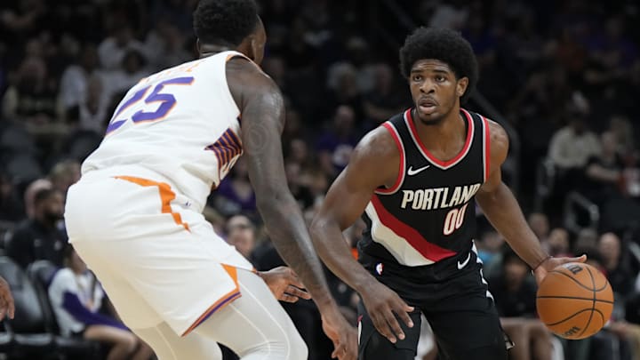 Portland Trail Blazers guard Scoot Henderson.