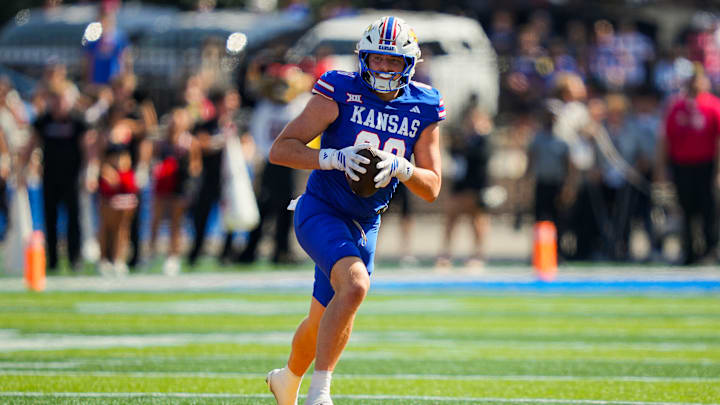 Kansas football tight end Boden Groen