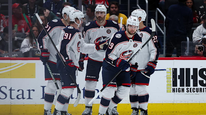 The Blue Jackets have a lot of returning faces from last season, including Kent Johnson, Erik Gudbranson, and Adam Fantilli.