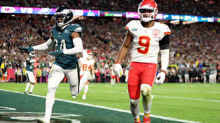 James Bradberry, Philadelphia Eagles (L), JuJu Smith-Schuster, Kansas City Chiefs (R)