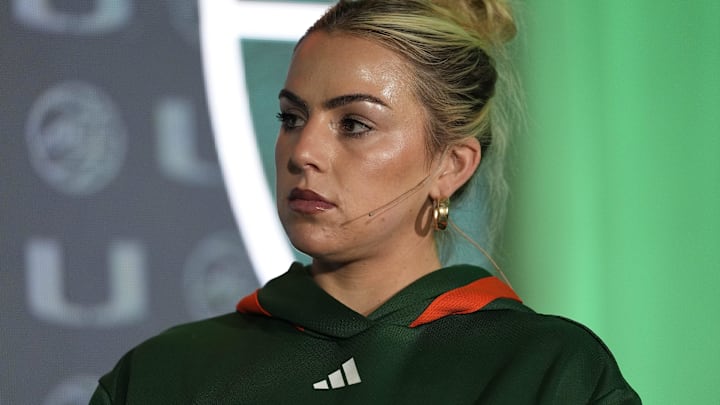 Haley Cavinder during ACC Media Days at The Hilton Charlotte Uptown. 