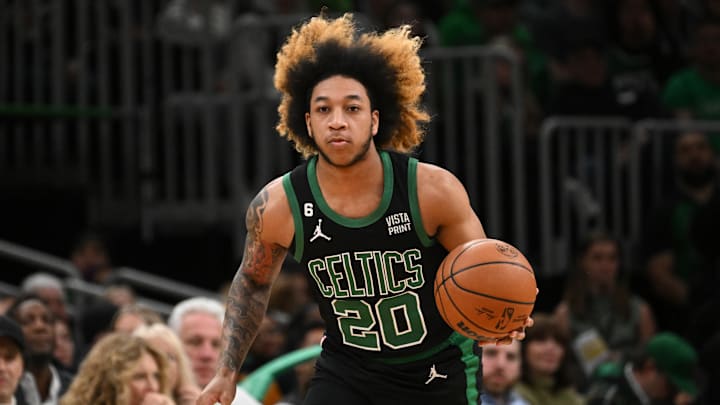 JD Davison in action for the Boston Celtics