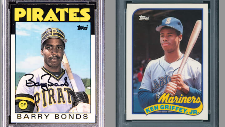Rookie cards of Bonds, Griffey, and Clemens are plentiful, but each player has rare versions that dominate the market.