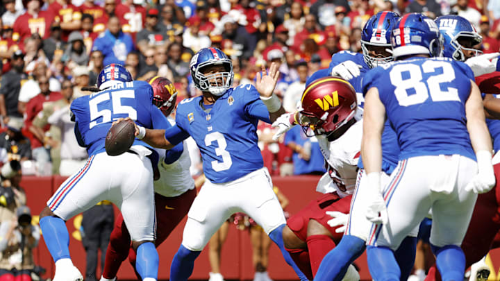 New York Giants quarterback Russell Wilson.