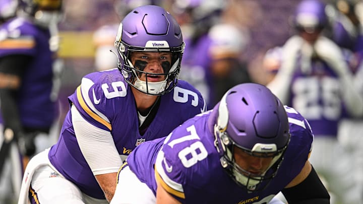 J.J. McCarthy and Ryan Kelly