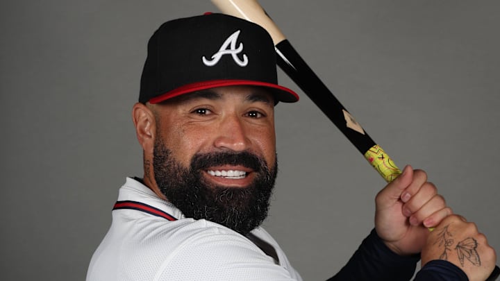Atlanta Braves catcher Sandy Leon Atlanta Braves catcher Sandy Leon
