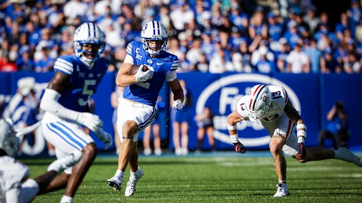 BYU wide receiver Chase Roberts against Arizona BYU wide receiver Chase Roberts against Arizona