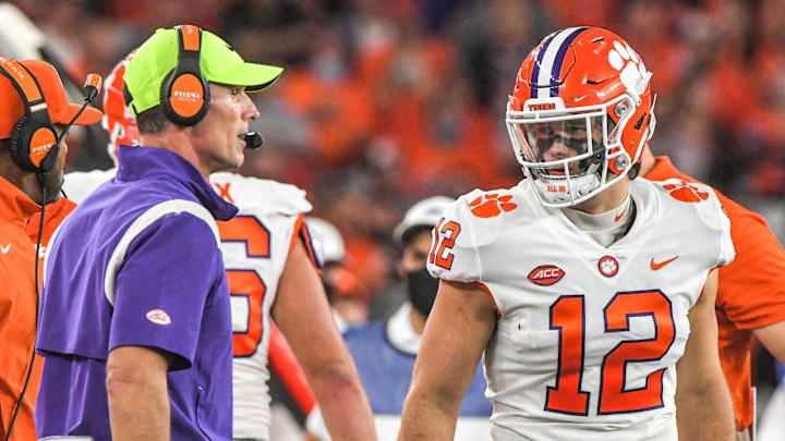 Former Clemson defensive coordinator Brent Venables, linebacker Tyler Venables Former Clemson defensive coordinator Brent Venables, linebacker Tyler Venables