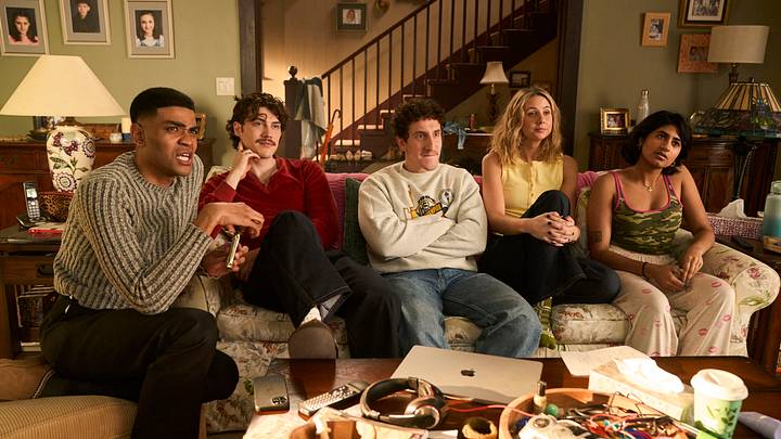 FX's Adults -- Ep. 206 -- Pictured: (l-r) Owen Thiele as Anton, Jack Innanen as Paul Baker, Malik Elassal as Samir., Lucy Freyer as Billie, Amita Rao as Issa. CR: Michael Gibson/FX FX's Adults -- Ep. 206 -- Pictured: (l-r) Owen Thiele as Anton, Jack Innanen as Paul Baker, Malik Elassal as Samir., Lucy Freyer as Billie, Amita Rao as Issa. CR: Michael Gibson/FX