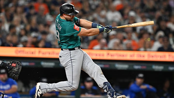 Cal Raleigh hit two balls out of the park against the Detroit Tigers Friday