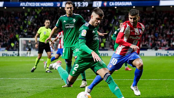 Antes das oitavas de final da Champions League, o Atlético de Madrid encara o Osasuna, por LaLiga Antes das oitavas de final da Champions League, o Atlético de Madrid encara o Osasuna, por LaLiga