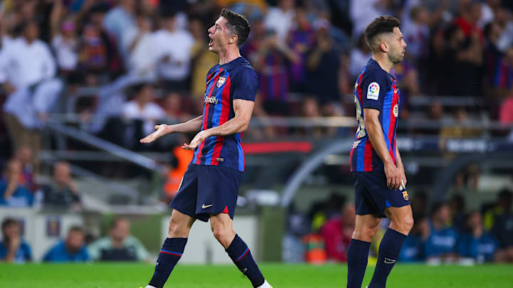 Lewandowski scored twice on Thursday Lewandowski scored twice on Thursday