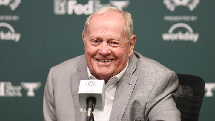 Jack Nicklaus speaks at his press conference ahead of the 2025 Memorial Tournament