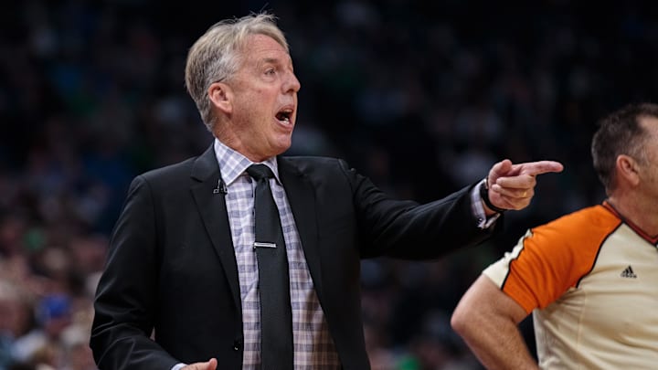 Oct 11, 2016; Minneapolis, MN, USA; Los Angeles Sparks head coach Brian Agler reacts  in the second quarter against the Minnesota Lynx in game two of the WNBA Finals at Target Center. Mandatory Credit: Brad Rempel-Imagn Images