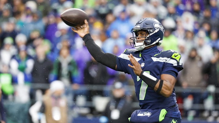 Seattle Seahawks quarterback Geno Smith passes against the Minnesota Vikings. Seattle Seahawks quarterback Geno Smith passes against the Minnesota Vikings.