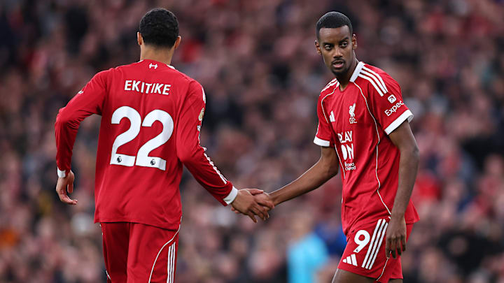 Hugo Ekitike et Alexander Isak, coéquipiers à Liverpool