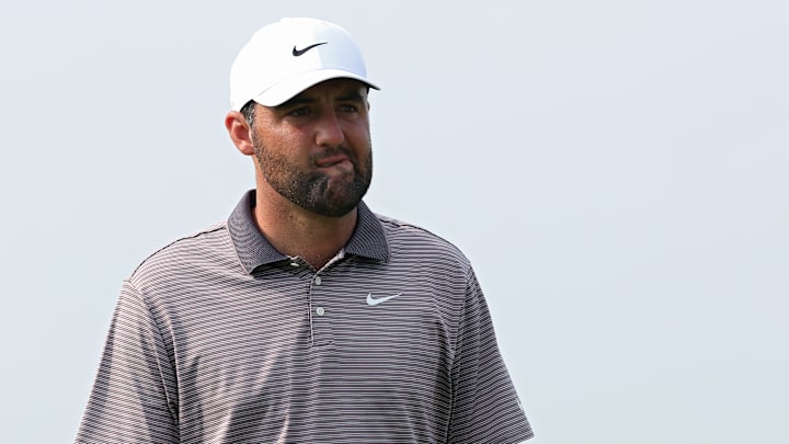 Scottie Scheffler during the first round of the 2025 U.S. Open at Oakmont Country Club