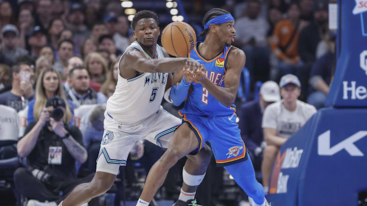 The Thunder are road favorites against Minnesota on Thursday.