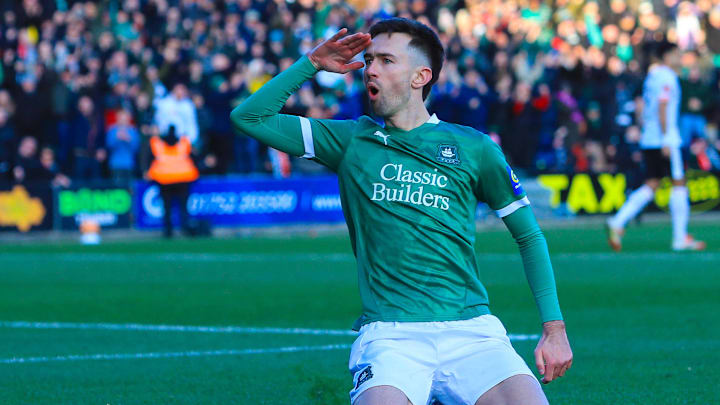 Ryan Hardie celebrates the eventual winning penalty goal that eliminated Liverpool from the FA Cup.