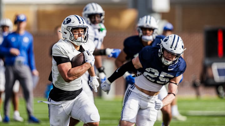 BYU running back LJ Martin at BYU Spring camp BYU running back LJ Martin at BYU Spring camp