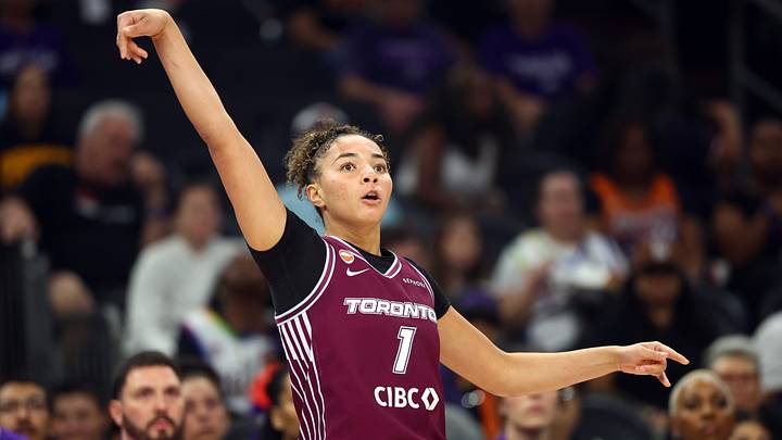 May 19, 2026; Phoenix, Arizona, USA; Toronto Tempo guard Kiki Rice (1) against the Phoenix Mercury in the first half at Mortgage Matchup Center. Mandatory Credit: Mark J. Rebilas-Imagn Images May 19, 2026; Phoenix, Arizona, USA; Toronto Tempo guard Kiki Rice (1) against the Phoenix Mercury in the first half at Mortgage Matchup Center. Mandatory Credit: Mark J. Rebilas-Imagn Images
