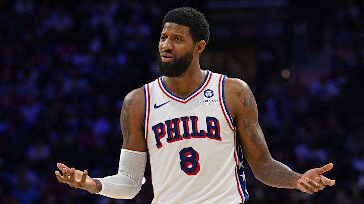 Paul George and the 76ers are road underdogs in Houston.