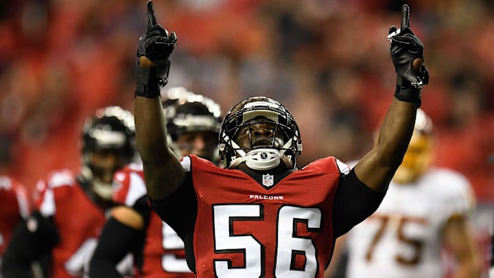 Former Atlanta Falcons linebacker Sean Weatherspoon is now the head coach at Pace Academy. Former Atlanta Falcons linebacker Sean Weatherspoon is now the head coach at Pace Academy.