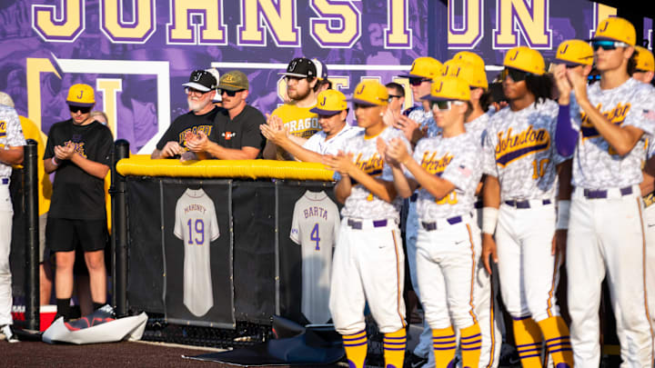 The Johnston baseball team will try to send head coach Michael Barta out with another 4A title.