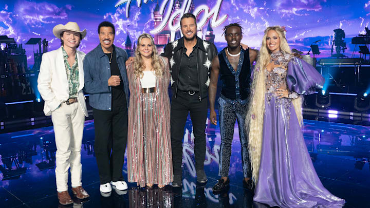 AMERICAN IDOL - “818 (Disney Night #2)” “Disney Night” continues with heroes, villains and a special appearance by Lin-Manuel Miranda. The Top 5 travel to Disneyland Resort and perform twice as America votes live for the three heading to the finale. MONDAY, MAY 12 (8:00-10:01 p.m. EDT) on ABC. JOHN FOSTER, LIONEL RICHIE, BREANNA NIX, LUKE BRYAN, JAMAL ROBERTS, CARRIE UNDERWOOD