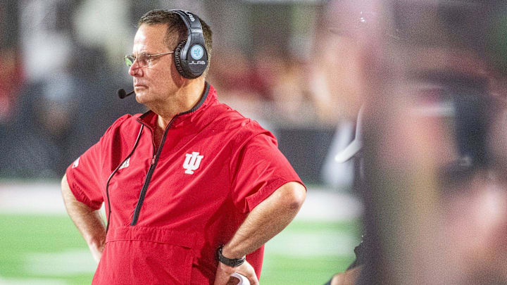Head Coach Curt Cignetti during the Indiana versus Illinois football game at Memorial Stadium on Saturday, Sept. 20, 2025