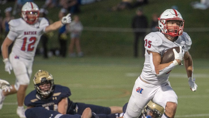 Natick hosts Brookline on Friday night at 6:00 p.m.