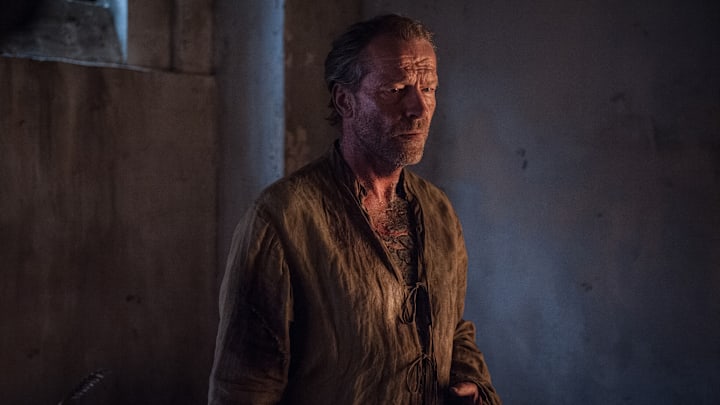 Iain Glen (Jorah Mormont) in Game of Thrones season 7 Episode 2, "Stormborn"