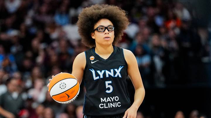 Jul 30, 2026; Toronto, Ontario, CAN; Minnesota Lynx guard Olivia Miles (5) looks on against the Toronto Tempo at Scotiabank Arena. Mandatory Credit: Kevin Sousa-Imagn Images Jul 30, 2026; Toronto, Ontario, CAN; Minnesota Lynx guard Olivia Miles (5) looks on against the Toronto Tempo at Scotiabank Arena. Mandatory Credit: Kevin Sousa-Imagn Images