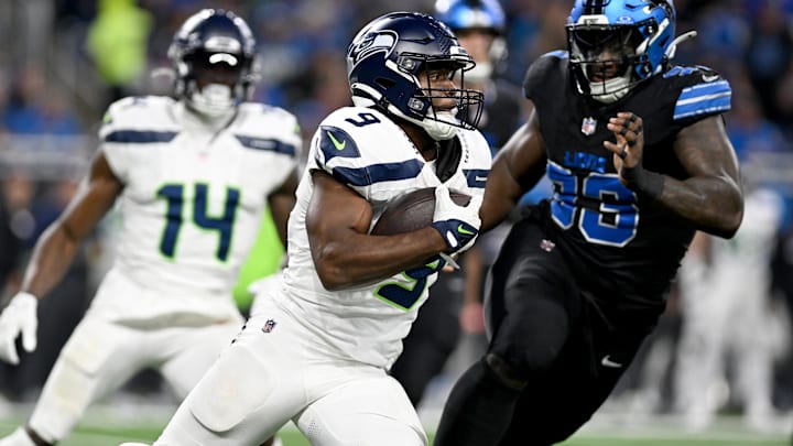 Seattle Seahawks running back Kenneth Walker III.