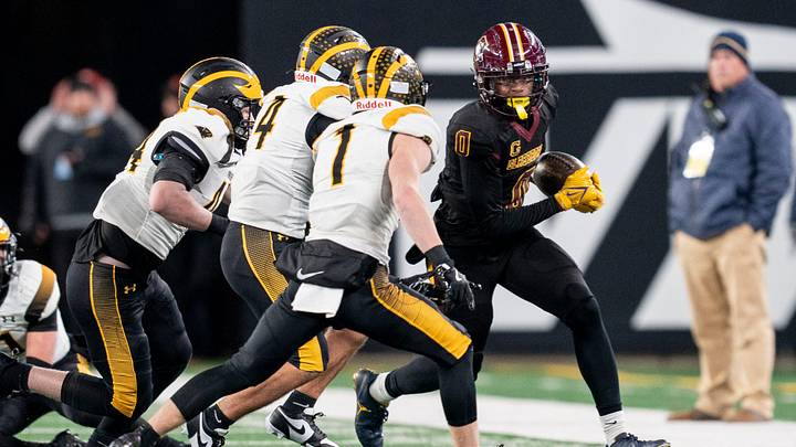 Glassboro #0 Xavier Sabb during the NJSIAA Group 1 championship game against Cedar Grove on Friday, Nov. 29, 2024, at MetLife Stadium, East Rutherford, NJ.