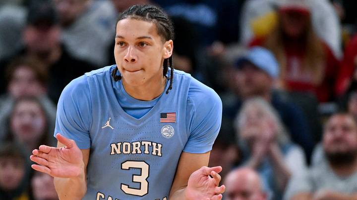 Oct 18, 2026; Indianapolis, IN, USA; North Carolina Tar Heels guard Matt Able (3) celebrates after a play against the Indiana Hoosiers during the first half at Gainbridge Fieldhouse. Mandatory Credit: Robert Goddin-Imagn Images Oct 18, 2026; Indianapolis, IN, USA; North Carolina Tar Heels guard Matt Able (3) celebrates after a play against the Indiana Hoosiers during the first half at Gainbridge Fieldhouse. Mandatory Credit: Robert Goddin-Imagn Images