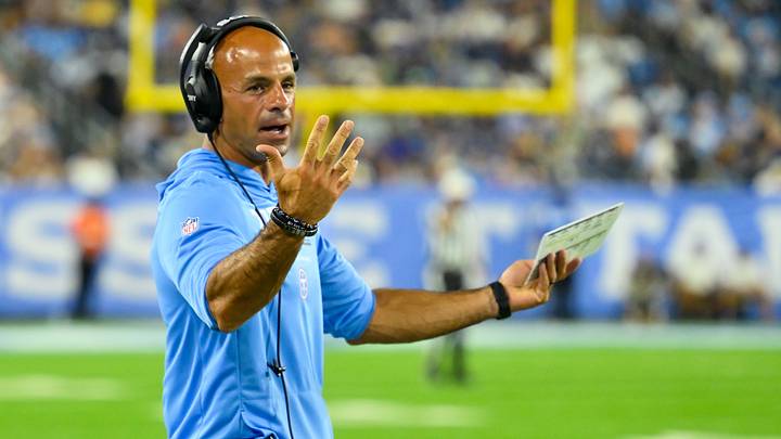 Aug 23, 2026; Nashville, Tennessee, USA; Tennessee Titans head coach Robert Saleh reacts against the Seattle Seahawks during the second half at Nissan Stadium. Mandatory Credit: Steve Roberts-Imagn Images Aug 23, 2026; Nashville, Tennessee, USA; Tennessee Titans head coach Robert Saleh reacts against the Seattle Seahawks during the second half at Nissan Stadium. Mandatory Credit: Steve Roberts-Imagn Images